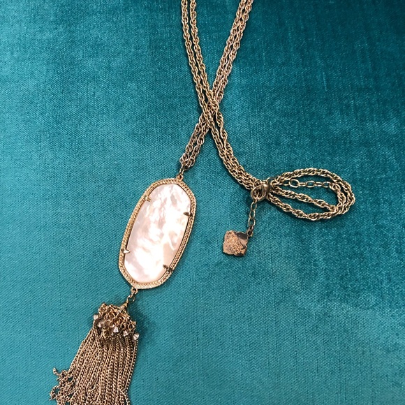 Jewelry - Kendra Scott Ivory Pearl Tassel Rayne Necklace